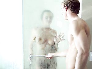 Big Natural Breasts Babe Gives A Titjob And Gets Laid