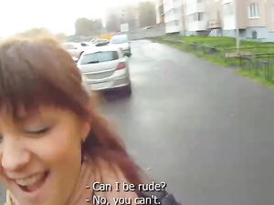 Big Dick Convinces The Slut To Have Naughty Public Sex