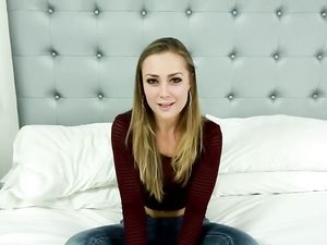 Juicy Ass Cumshot For A Porn First Timer Teen Gal