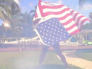 Body Painted Babe Fucked Outdoors In Doggy Style