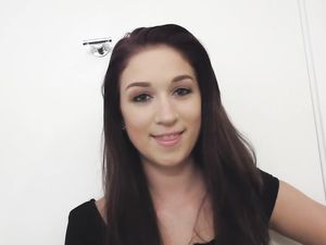 Teen Naiomi Mae Gives a POV Long Sloppy Blowjob & Rides A BBC