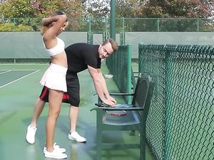 Tennis Tease Katalina Mills Fucked By Her Instructor
