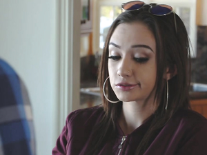 Trashy Young Babysitter Slut Loves Riding His Dick