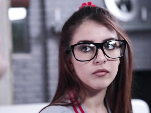 Tiny Teen Nerd Needs Big Daddy Dick Inside Her